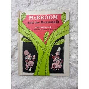 McBroom and the Beanstalk Sid Fleischman 1978 Hardcover Weekly Reader VTG Book